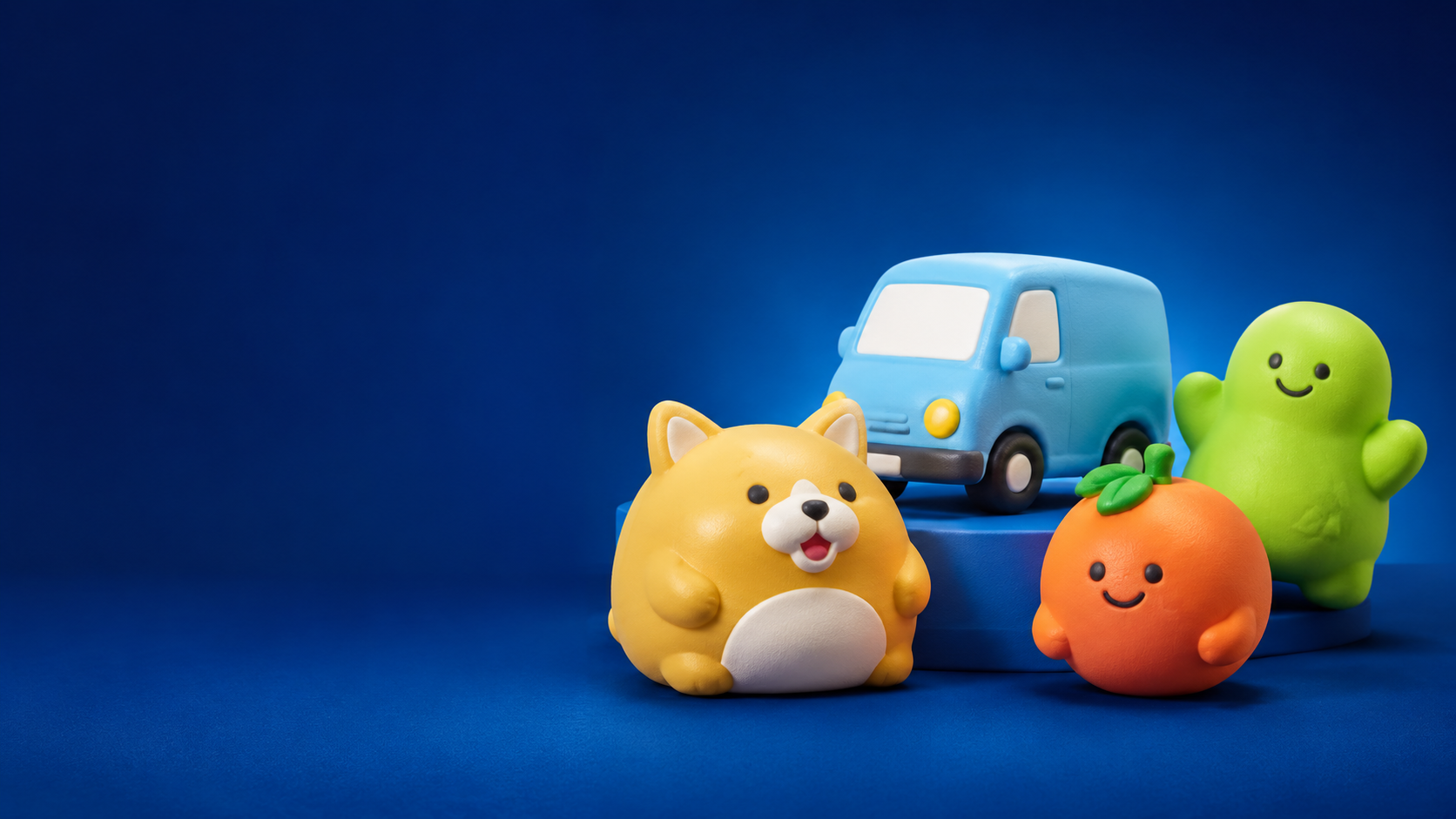 Colorful custom slow-rise PU foam stress toys